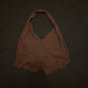 Liberty Love, XL,, brown crop top